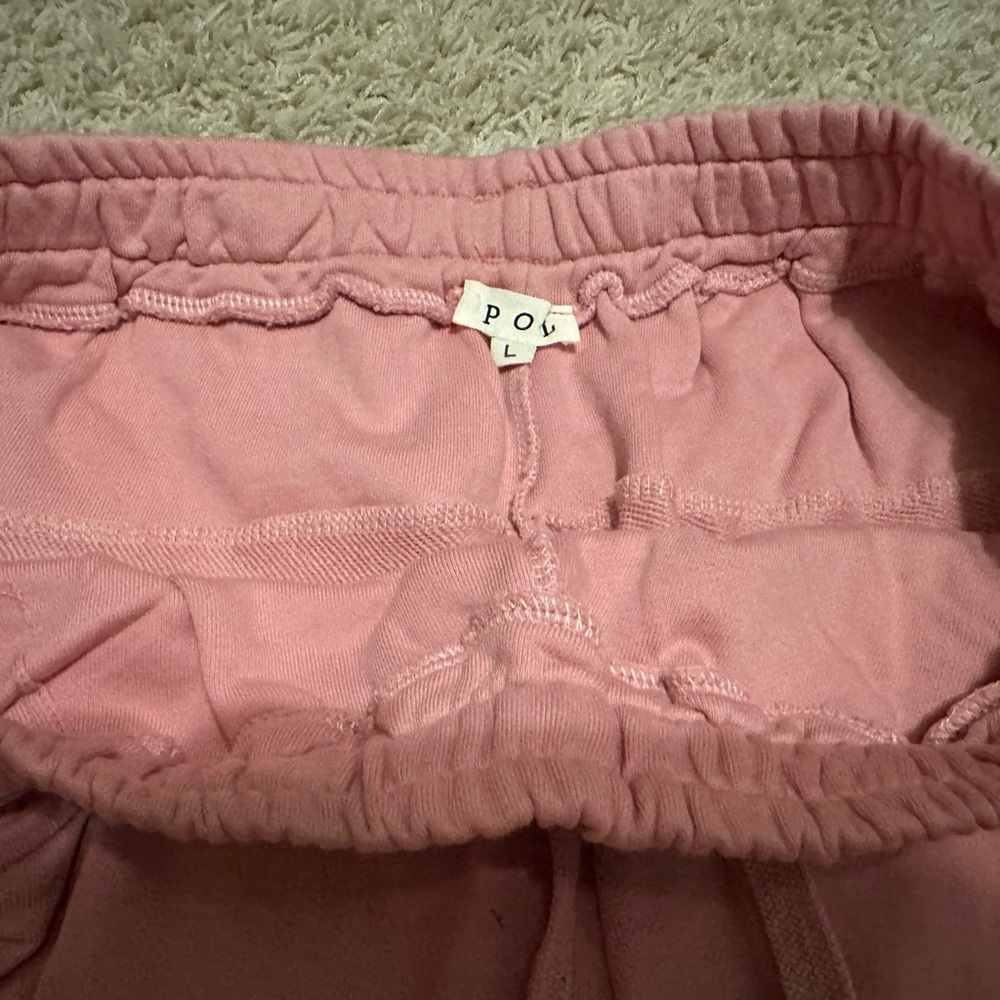 POL ROSE RUCHED SWEATPANTS - Picture 6 of 9